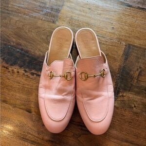 Gucci Blush Pink Leather Mules